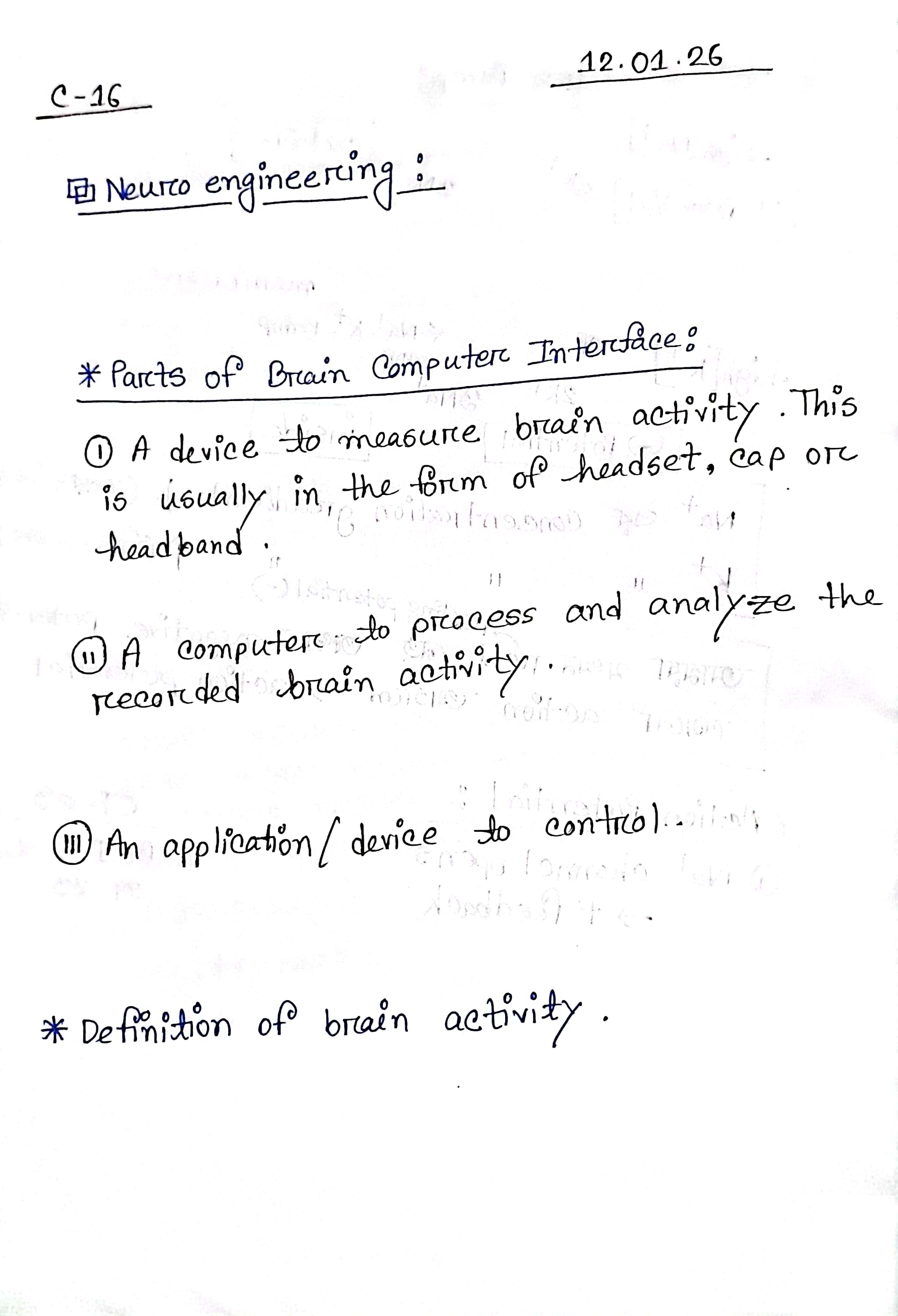 Hand Notes Page 16